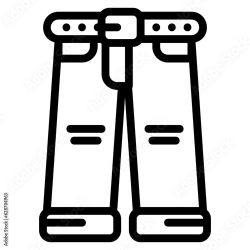  Pants, outline icon