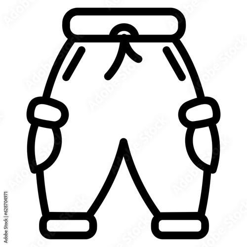  Sport pants , outline icon