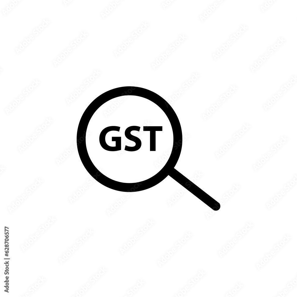 Goods and Service Tax acronym GST,flat illustration on white background..eps Goods and Service Tax acronym GST,flat illustration on white background..eps