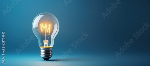 Creative light bulb isolated on solid background. Generative AI
