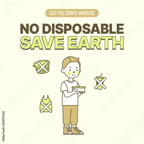 It is better to use a glass bowl or side dish container that can be used several times than a disposable container.