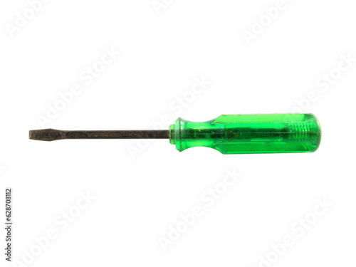 Screwdriver isolated on white background.Equipment technician. photo