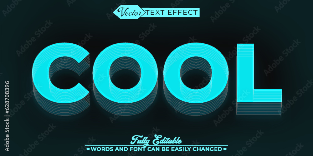 Blue Line Cool Editable Text Effect Template Blue Line Cool Editable Text Effect Template