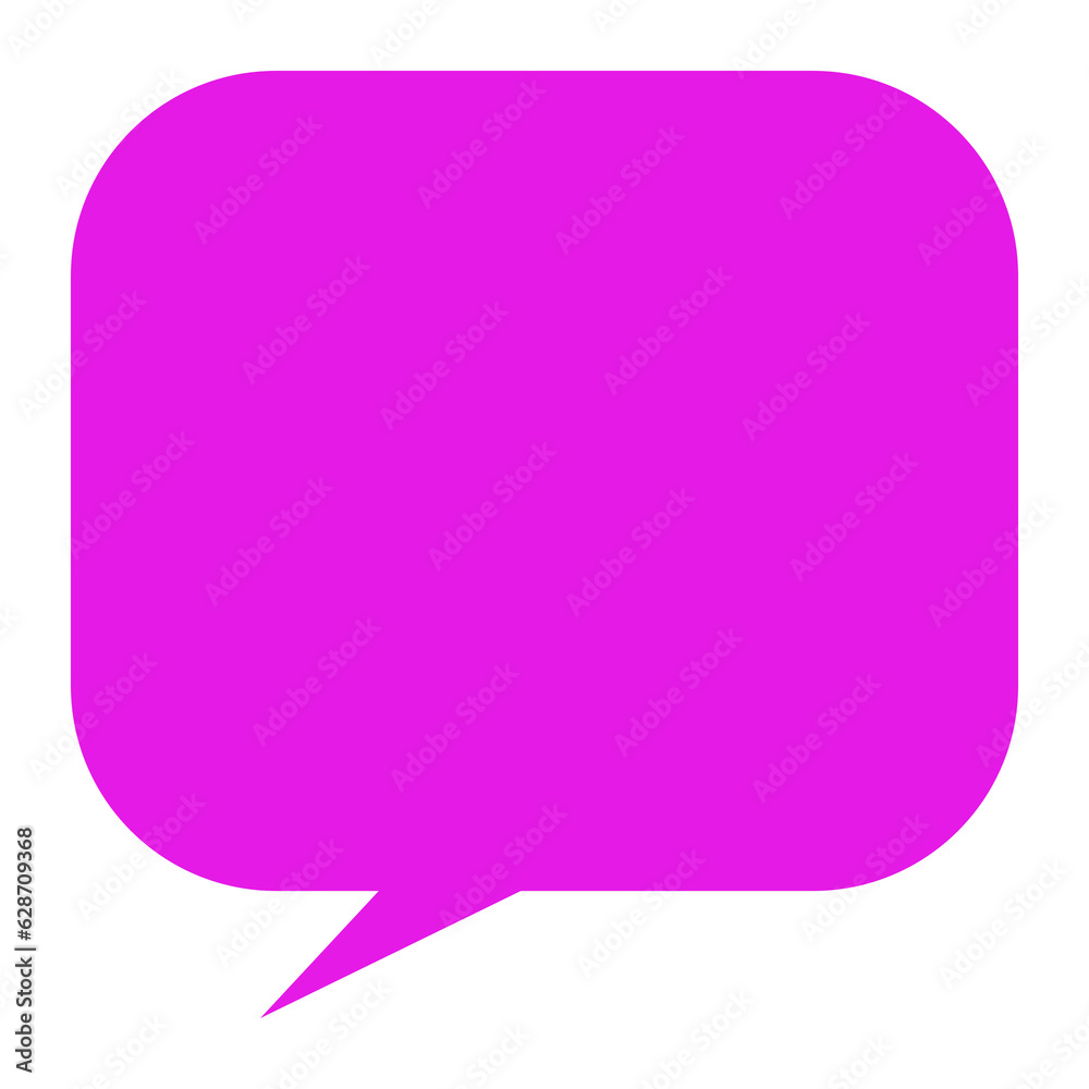 Colorful blank speech bubble Colorful blank speech bubble