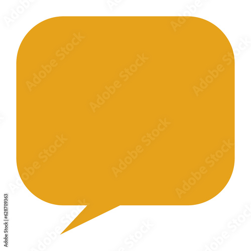 Colorful blank speech bubble