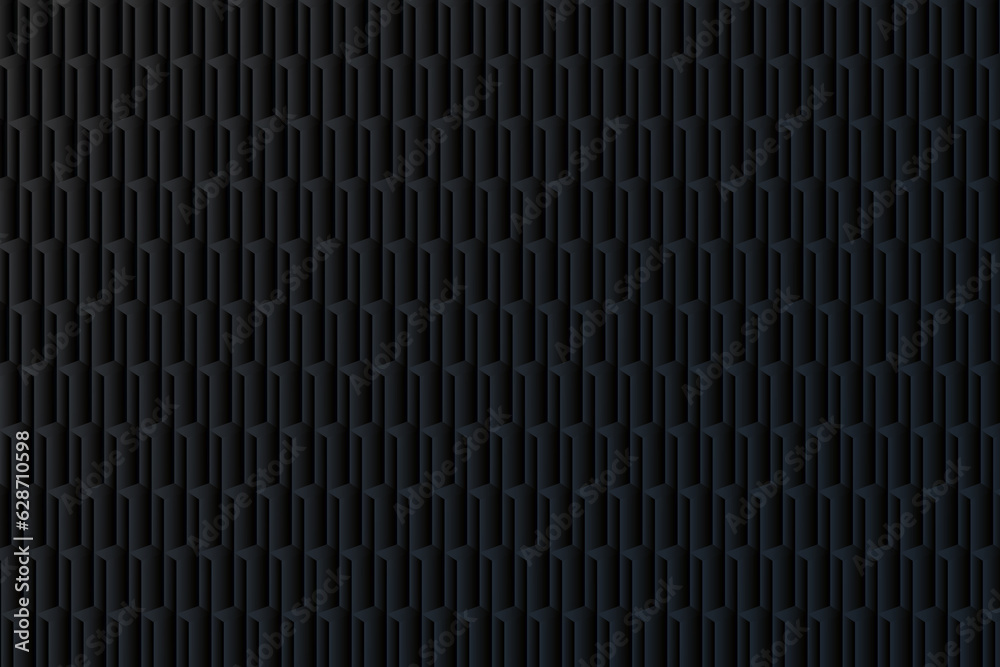 Architectural decorative wall with 3d elements. Dark web background with relief surface. Minimal isometric background, wallpaper pattern. Black technology design template. Architectural decorative wall with 3d elements. Dark web background with relief surface. Minimal isometric background, wallpaper pattern. Black technology design template.