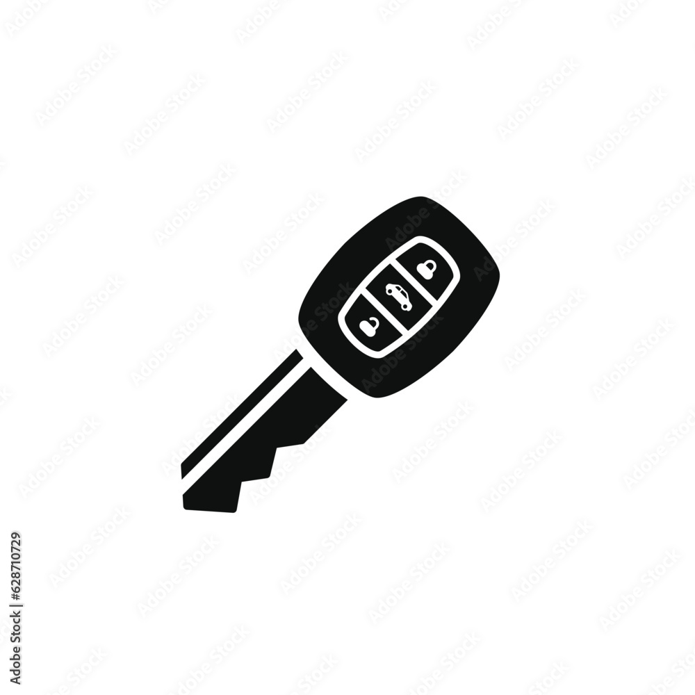 Car key icon isolated on white background Car key icon isolated on white background