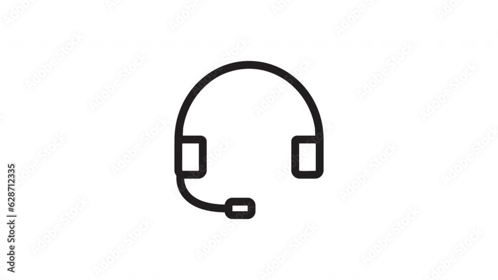 headset icon animation.