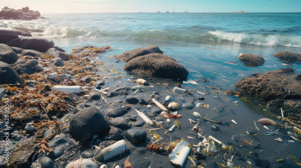 The oceans are polluted by sewage and garbage The oceans are polluted by sewage and garbage