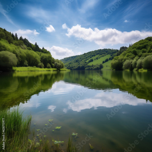 serene and peaceful lake