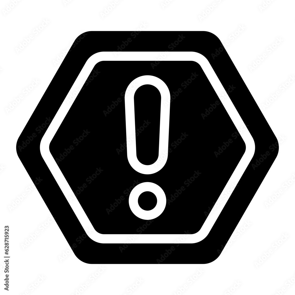 caution sign Solid icon caution sign Solid icon