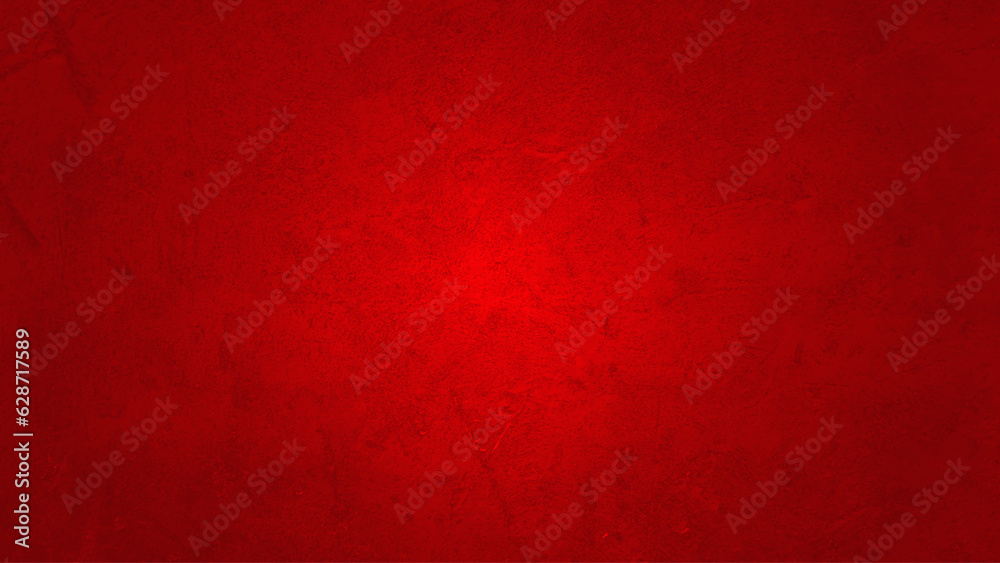 Red Cement Wall Art Rough Stylized Texture Banner With Copy Space.