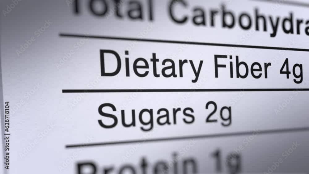 Animated Nutrition Facts Label with a Focus on Animated Nutrition Facts Label with a Focus on
