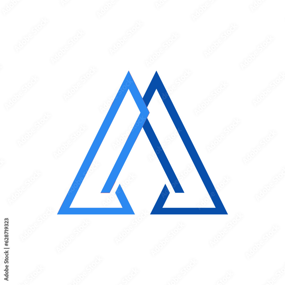 Monogram design vector logo. Monogram initial letter mark A logo design. Monogram design vector logo. Monogram initial letter mark A logo design simple A monogram