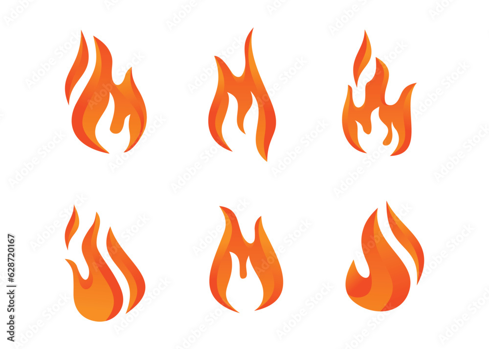 fire logo icon fire logo icon