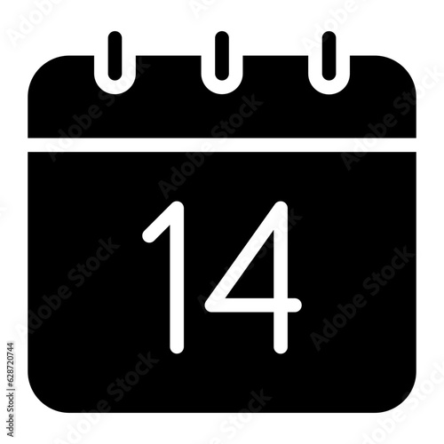 calendar glyph icon