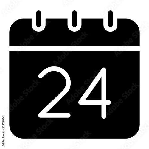calendar glyph icon