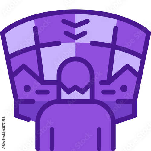 simulation two tone icon