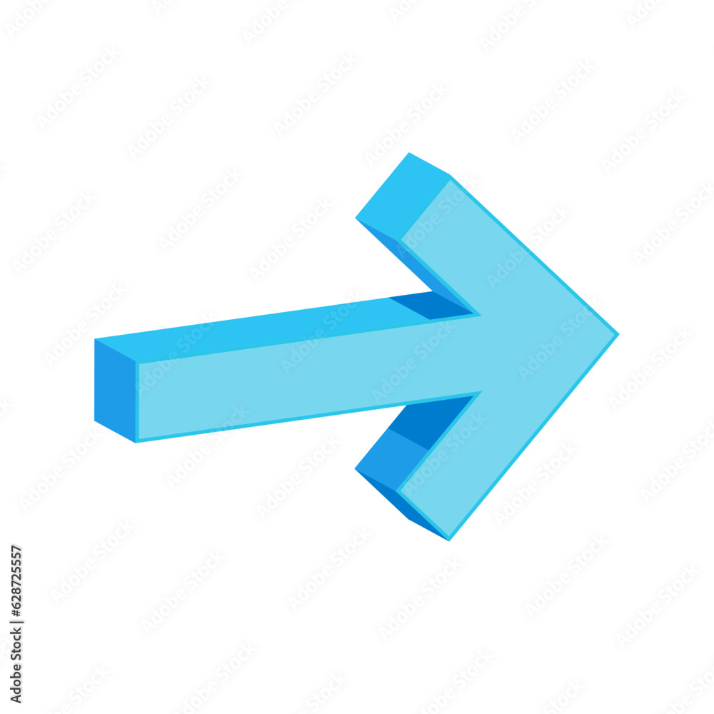 Obraz premium 3D Style Geometric Arrow