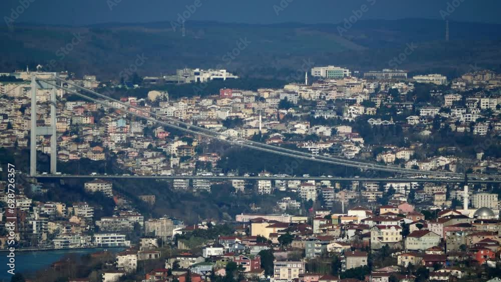 Bosphorus bridge and city scape in Istanbul, Turkey Bosphorus bridge and city scape in Istanbul, Turkey
