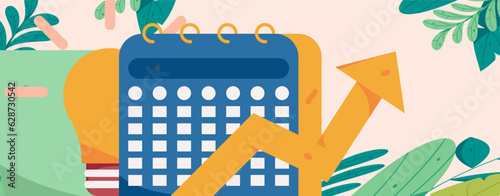 Education learning people flat vector concept hand drawn illustration
