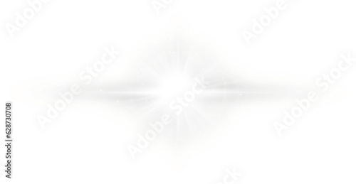Transparent white starlight effect photo