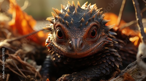 close up of iguana