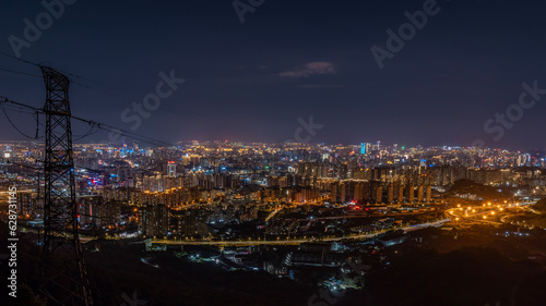 City night view  Fuzhou  China