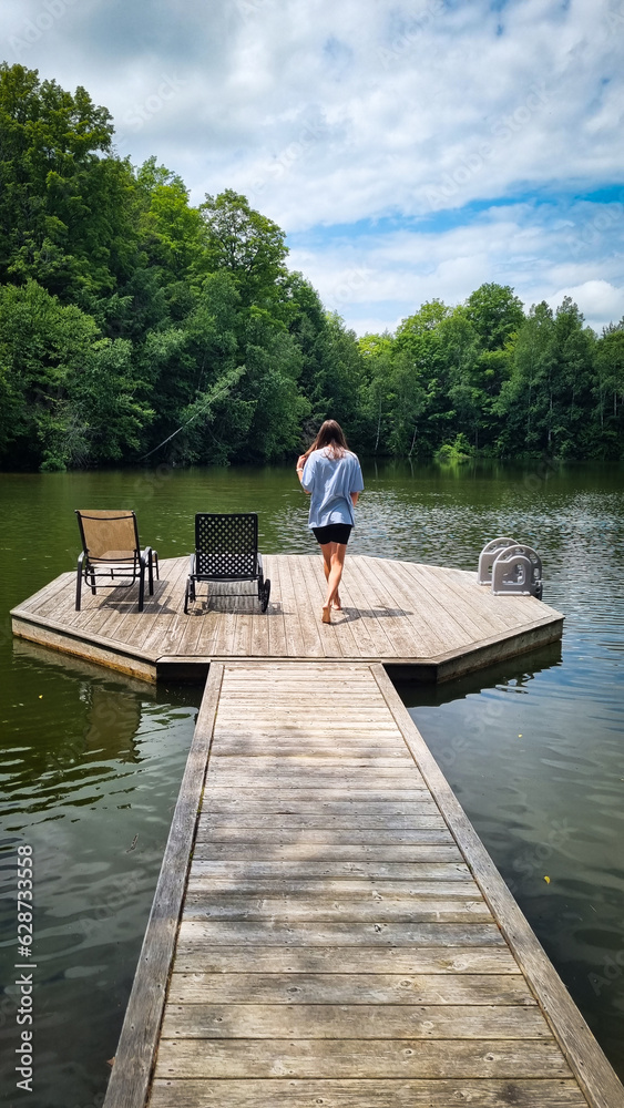 person on the dock