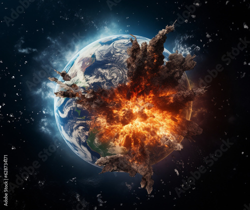 Cosmic Catastrophe: Earth's Final Hour, Generative AI