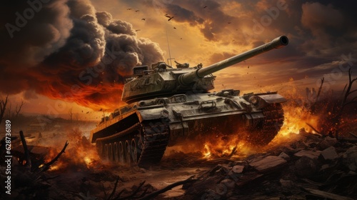 tank at war