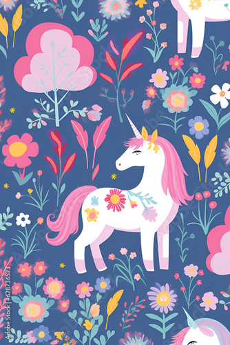 horse and flowers,celebration,newyears,AI generated 