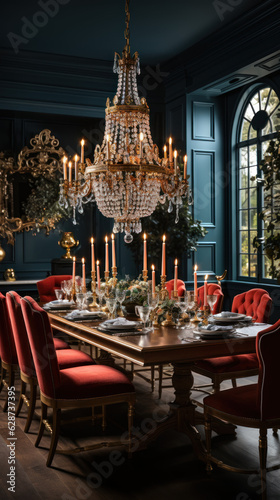 design elegant dining room classic a lot of gold 