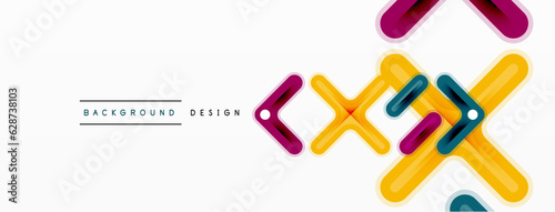 Cross line background minimal geometric template. Design for wallpaper, banner, background, landing page, wall art, invitation, prints, posters