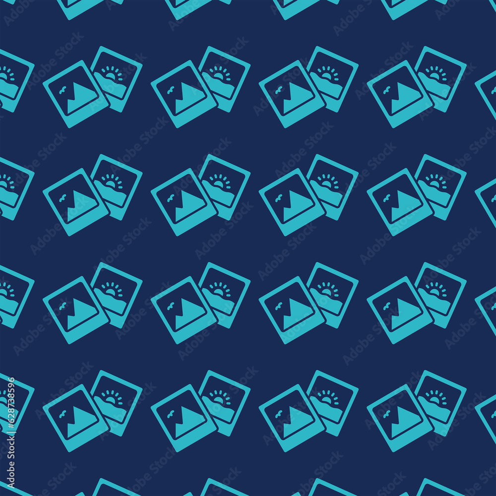Digital png illustration of blue pattern on transparent background