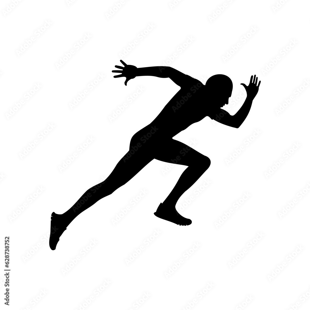 Running Man Silhouette Vector Art, Icons, and Graphics Running Man Silhouette Vector Art, Icons, and Graphics