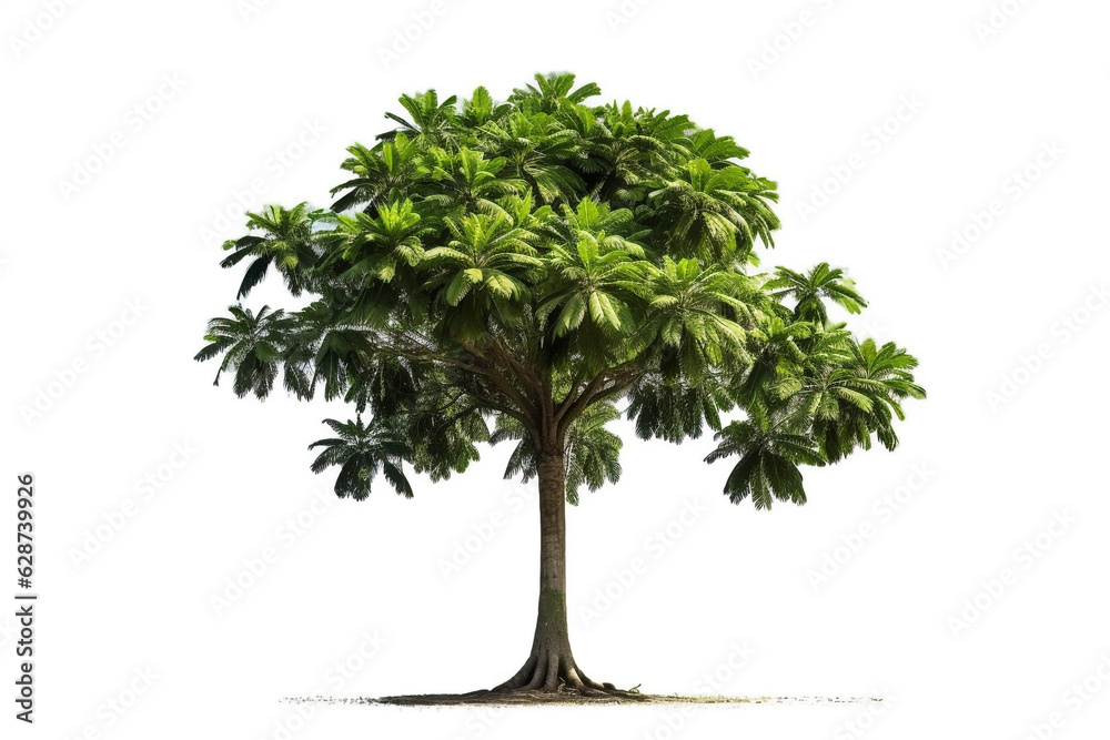 Tree isolated on white background for garden design.Tropical species found in Asia Tree isolated on white background for garden design.Tropical species found in Asia
