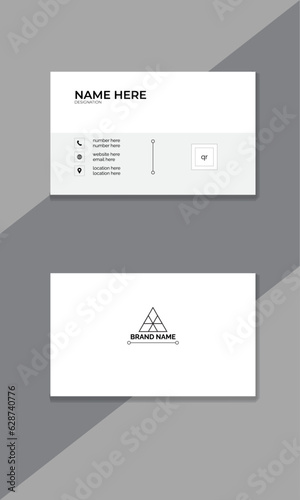 Simple with clean creative business card design template.