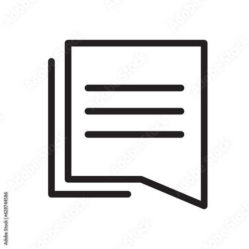 communication outline icon