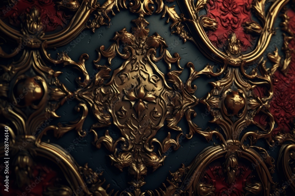 3D Render Intricate Baroque Unique Texture Background 3D Render Intricate Baroque Unique Texture Background