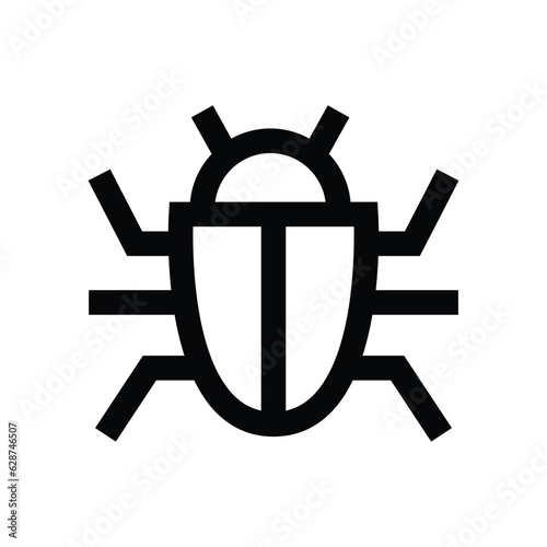 Bug error insect vector icon