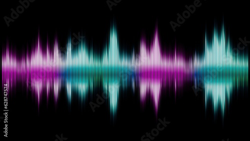 sound wave background . Voice digital waveform, volume voice technology vibrant wave. Music sound energy vector background. Equalizer volume, waveform electronic light illustration