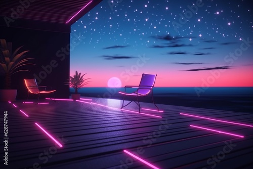 3D Render of a Glimmering Midnight Summer Background © AberrantRealities
