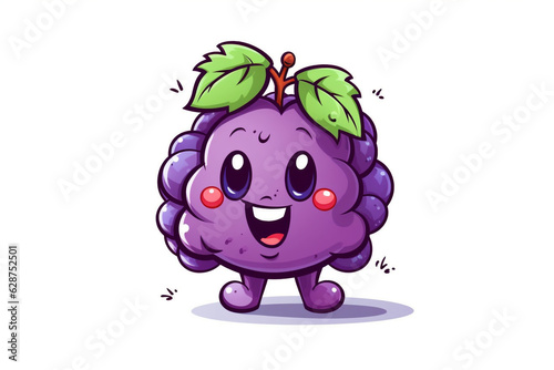 cool cute cartoon grapes