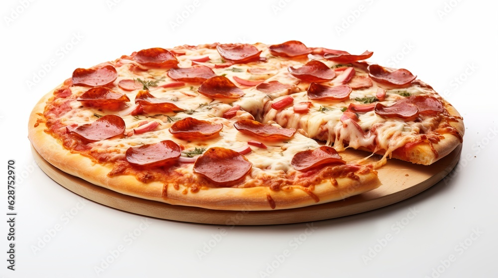 Pizza on White Background Pizza on White Background