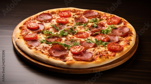 Pizza on White Background