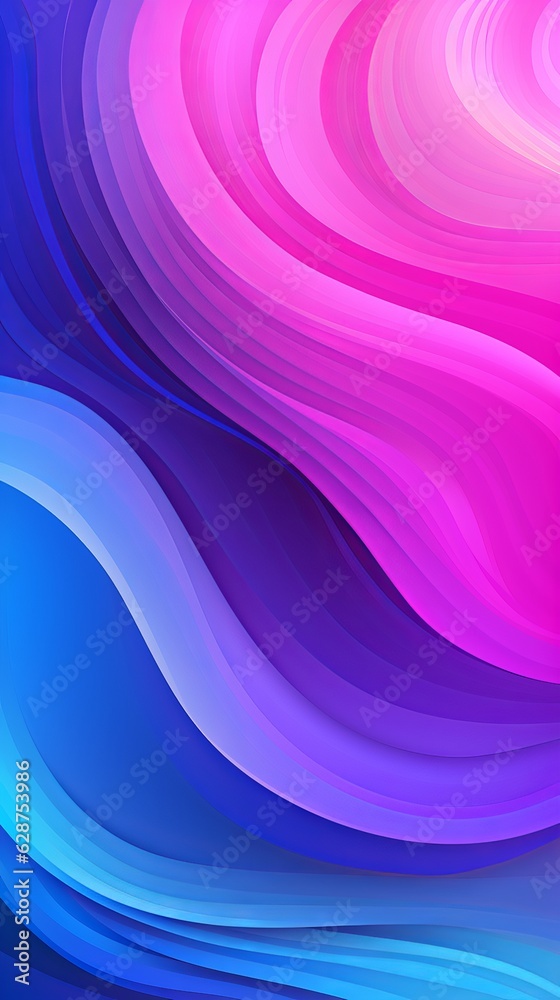 Purple and blue wallpaper with a colorful, Generative ai