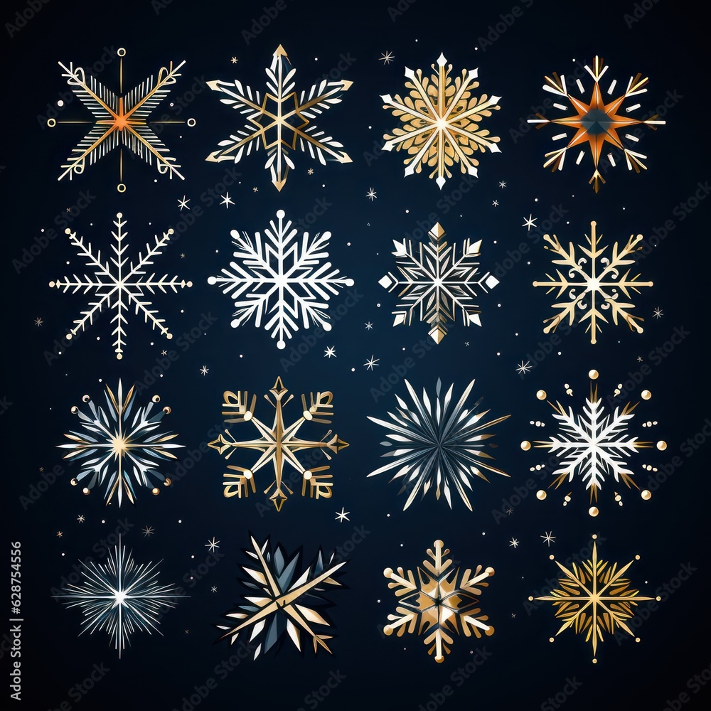Winter's Whimsical Snowflake Doodles A Vector Image Celebrating Love Winter's Whimsical Snowflake Doodles A Vector Image Celebrating Love