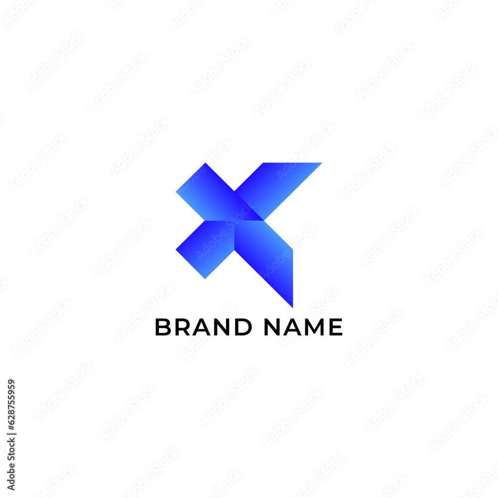 ILLUSTRATION GRADIENT BLUE COLOR ABSTRACT GEOMETRIC LETTER X LOGO ICON SIMPLE NIMIMALIST TEMPLATE DESIGN ELEMENT VECTOR ILLUSTRATION GRADIENT BLUE COLOR ABSTRACT GEOMETRIC LETTER X LOGO ICON SIMPLE NIMIMALIST TEMPLATE DESIGN ELEMENT VECTOR