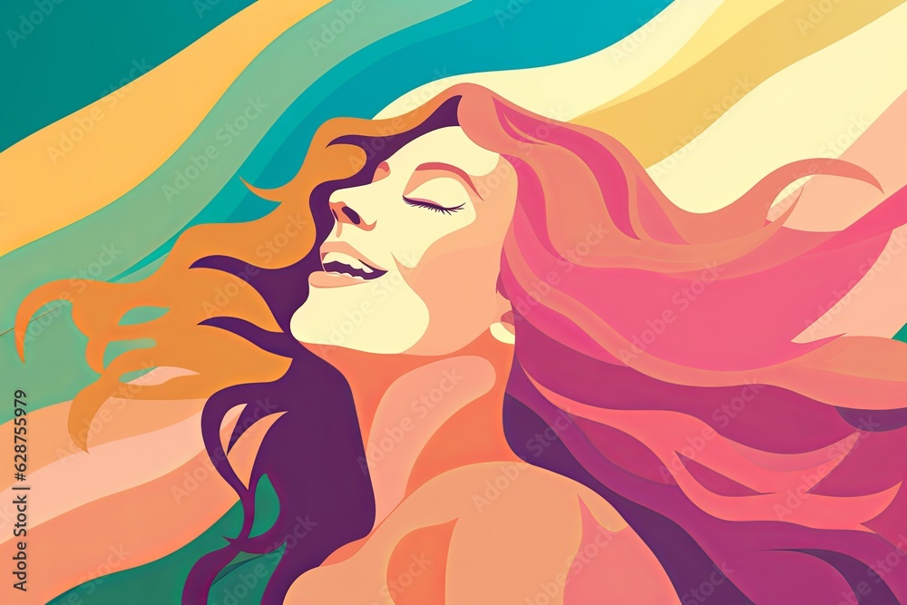 Bold Sleek Graphical Minimalist Female Profile Design Bold Sleek Graphical Minimalist Female Profile Design